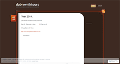 Desktop Screenshot of dubrovniktours.wordpress.com