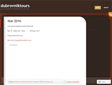 Tablet Screenshot of dubrovniktours.wordpress.com
