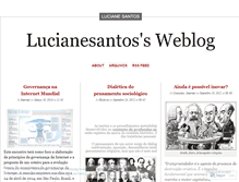 Tablet Screenshot of lucianesantos.wordpress.com