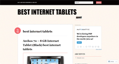 Desktop Screenshot of bestinternettablets.wordpress.com