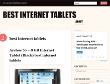 Tablet Screenshot of bestinternettablets.wordpress.com