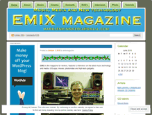 Tablet Screenshot of emixmagazine.wordpress.com