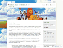 Tablet Screenshot of onthedayofcolours.wordpress.com