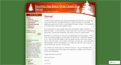 Desktop Screenshot of christmasbiblereading.wordpress.com