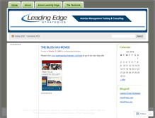 Tablet Screenshot of leadingedgestrategies.wordpress.com
