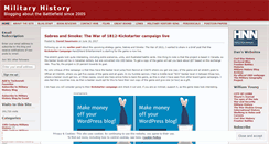 Desktop Screenshot of militaryhistoryblog.wordpress.com