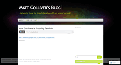 Desktop Screenshot of mattcolliver.wordpress.com