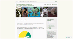 Desktop Screenshot of cosasquememolestan.wordpress.com