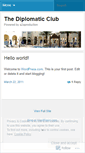 Mobile Screenshot of diplomaticclub.wordpress.com