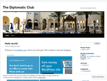 Tablet Screenshot of diplomaticclub.wordpress.com