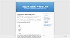 Desktop Screenshot of imagecodecs.wordpress.com