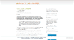 Desktop Screenshot of lockerzinvite.wordpress.com