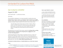 Tablet Screenshot of lockerzinvite.wordpress.com