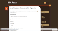 Desktop Screenshot of nikkisweets.wordpress.com
