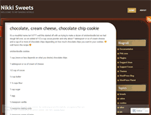 Tablet Screenshot of nikkisweets.wordpress.com