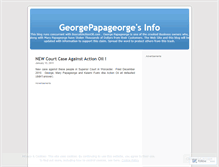 Tablet Screenshot of georgepapageorge.wordpress.com
