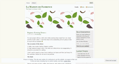 Desktop Screenshot of lamaisondeflorence.wordpress.com