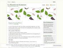 Tablet Screenshot of lamaisondeflorence.wordpress.com