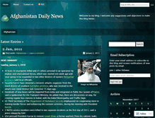 Tablet Screenshot of afghanistandaily.wordpress.com