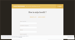 Desktop Screenshot of disastredisable.wordpress.com
