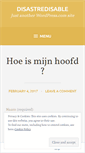 Mobile Screenshot of disastredisable.wordpress.com