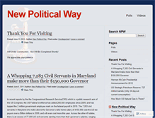Tablet Screenshot of newpoliticalway.wordpress.com