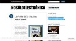 Desktop Screenshot of nosoloelectronica.wordpress.com