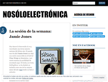 Tablet Screenshot of nosoloelectronica.wordpress.com