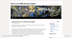 Desktop Screenshot of fallinlovewithamericaagain.wordpress.com
