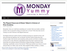 Tablet Screenshot of mondayyummy.wordpress.com