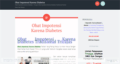 Desktop Screenshot of obatimpotensikarenadiabetesblog.wordpress.com