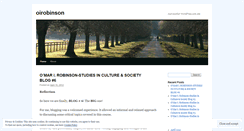 Desktop Screenshot of oirobinson.wordpress.com