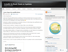 Tablet Screenshot of beachtennisaquitaine.wordpress.com