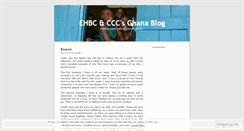 Desktop Screenshot of ehbcghana.wordpress.com