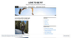 Desktop Screenshot of lovetobefit.wordpress.com