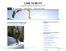 Tablet Screenshot of lovetobefit.wordpress.com