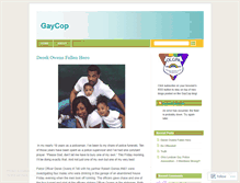 Tablet Screenshot of gaycop.wordpress.com