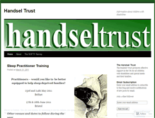 Tablet Screenshot of handseltrust.wordpress.com