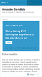 Mobile Screenshot of amantebandida.wordpress.com