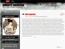 Tablet Screenshot of amantebandida.wordpress.com