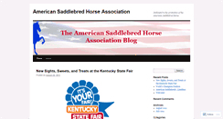 Desktop Screenshot of americansaddlebredhorseassociation.wordpress.com