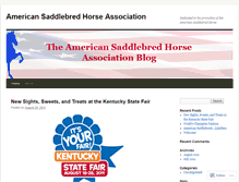 Tablet Screenshot of americansaddlebredhorseassociation.wordpress.com