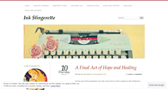 Desktop Screenshot of inkslingerette.wordpress.com