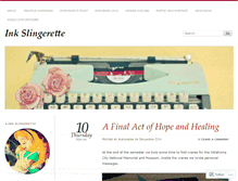 Tablet Screenshot of inkslingerette.wordpress.com