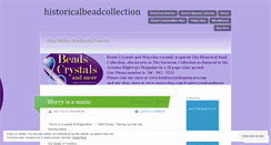 Desktop Screenshot of historicalbeadcollection.wordpress.com