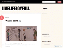 Tablet Screenshot of livelifejoyfull.wordpress.com