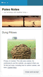 Mobile Screenshot of paleonotes.wordpress.com