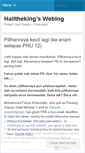 Mobile Screenshot of hailtheking.wordpress.com