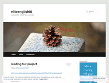 Tablet Screenshot of eliteenglishiii.wordpress.com