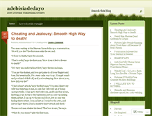 Tablet Screenshot of adebisiadedayo.wordpress.com